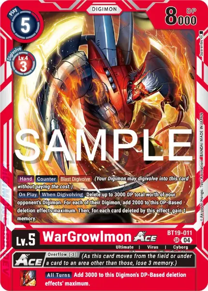 Digimon TCG Card 'BT19-011' 'WarGrowlmon'