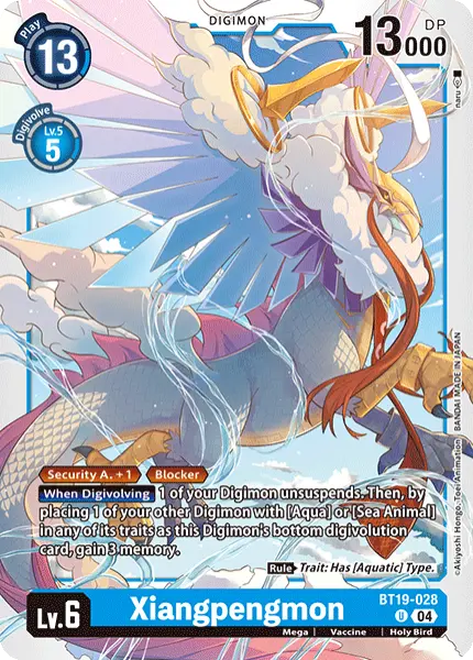 Digimon TCG Card 'BT19-028' 'Xiangpengmon'