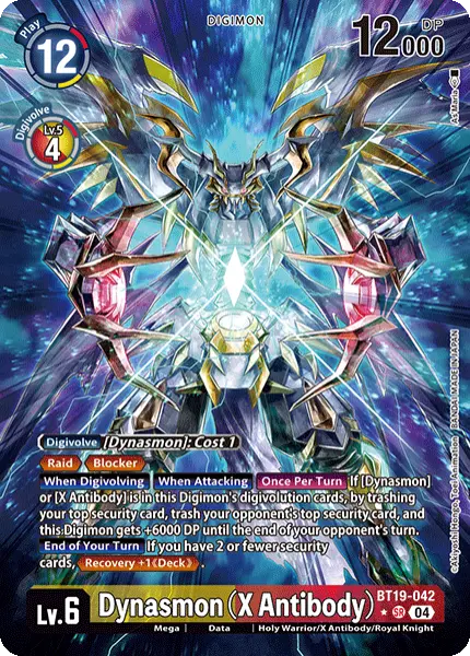 Digimon TCG Card 'BT19-042_P1' 'Dynasmon (X Antibody)'