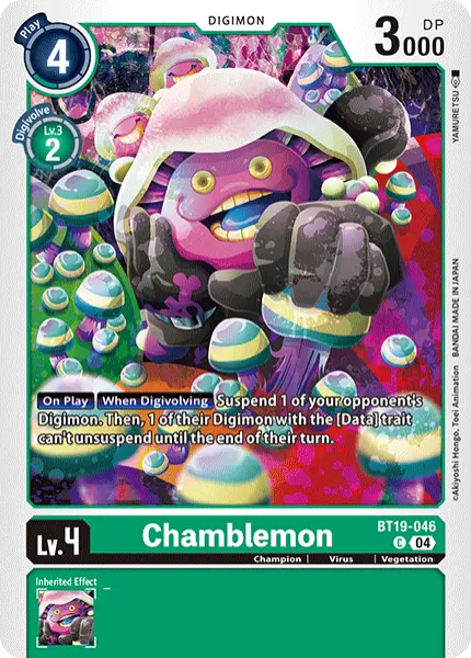 Digimon TCG Card 'BT19-046' 'Chamblemon'