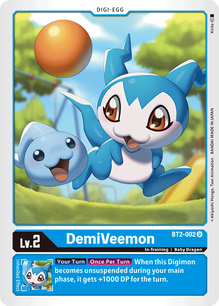 Digimon TCG Card BT2-002 DemiVeemon