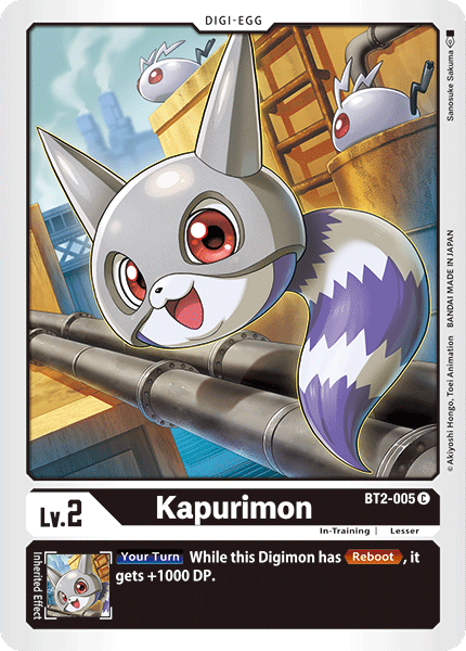 Digimon TCG Card BT2-005 Kapurimon