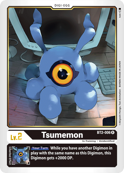 Digimon TCG Card BT2-006 Tsumemon