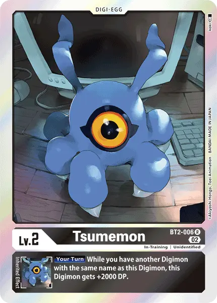 Digimon TCG Card BT2-006_P1 Tsumemon