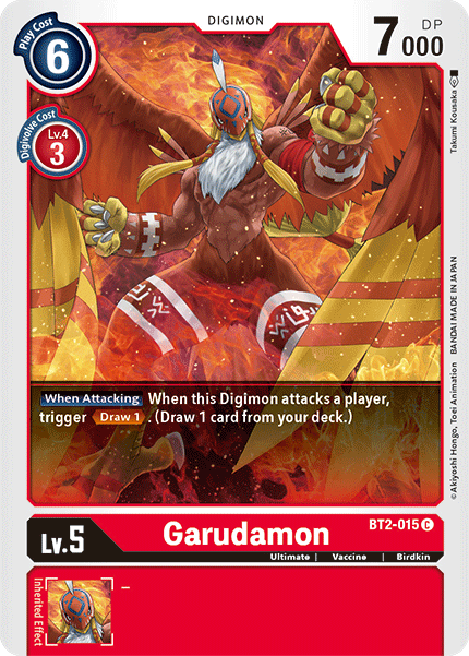 Digimon TCG Card 'BT2-015' 'Garudamon'