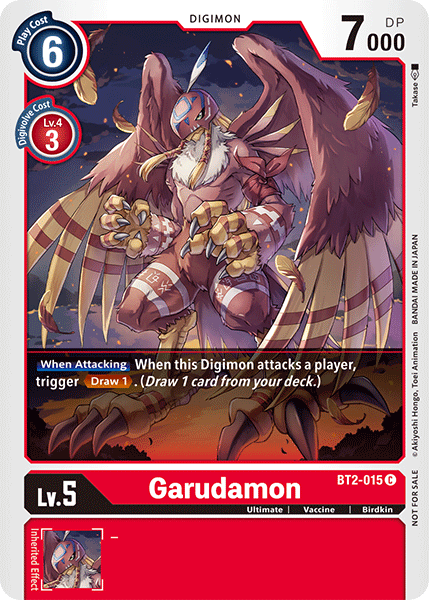 Digimon TCG Card 'BT2-015_P1' 'Garudamon'