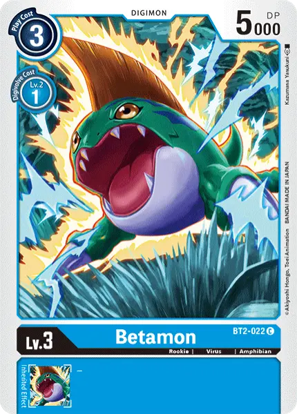 Digimon TCG Card 'BT2-022' 'Betamon'