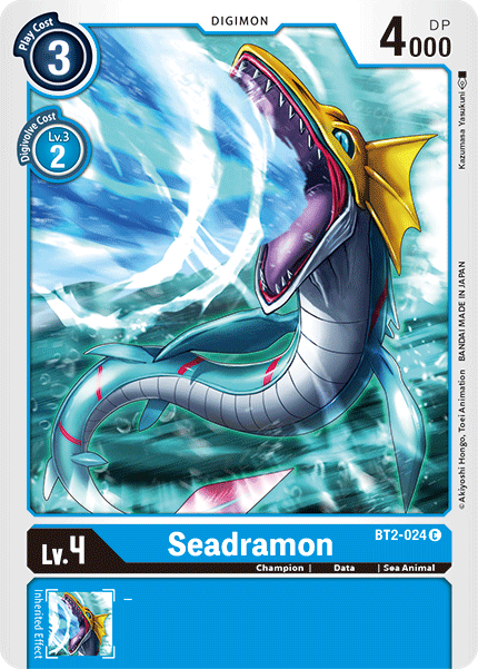 Digimon TCG Card BT2-024 Seadramon