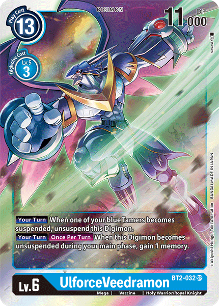 Digimon TCG Card BT2-032 UlforceVeedramon