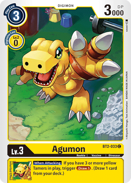 Digimon TCG Card BT2-033 Agumon