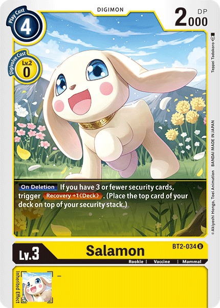 Digimon TCG Card BT2-034 Salamon