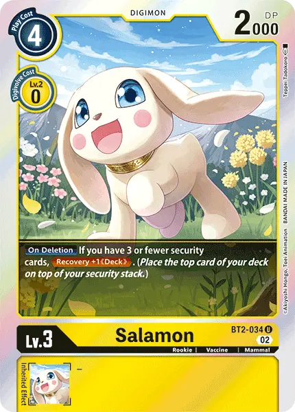 Digimon TCG Card 'BT2-034_P2' 'Salamon'