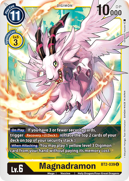 Digimon TCG Card BT2-039 Magnadramon