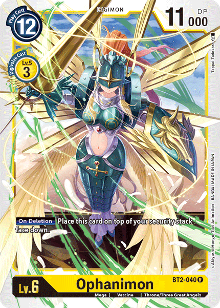 Digimon TCG Card BT2-040 Ophanimon