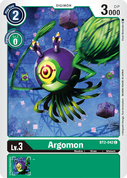 Digimon TCG Card BT2-042 Argomon