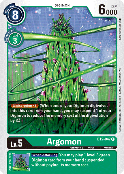Digimon TCG Card BT2-047 Argomon