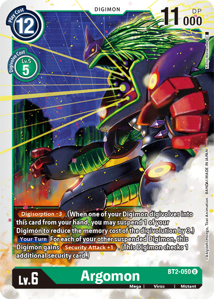 Digimon TCG Card BT2-050 Argomon