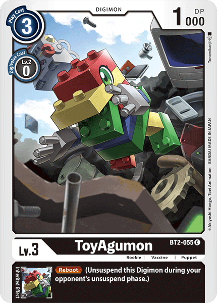 Digimon TCG Card BT2-055 ToyAgumon