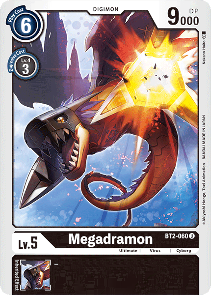 Digimon TCG Card BT2-060 Megadramon