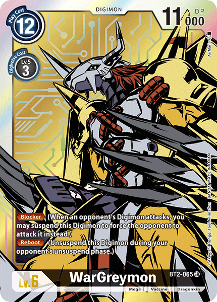 Digimon TCG Card 'BT2-065_P1' 'WarGreymon'