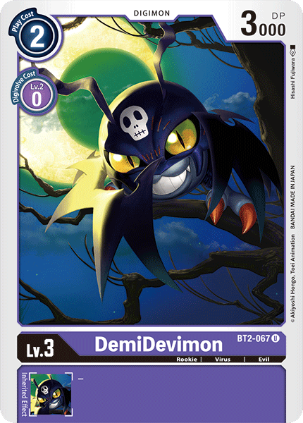 Digimon TCG Card BT2-067 DemiDevimon