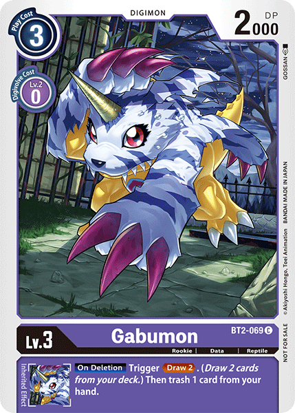 Digimon TCG Card BT2-069_P1 Gabumon