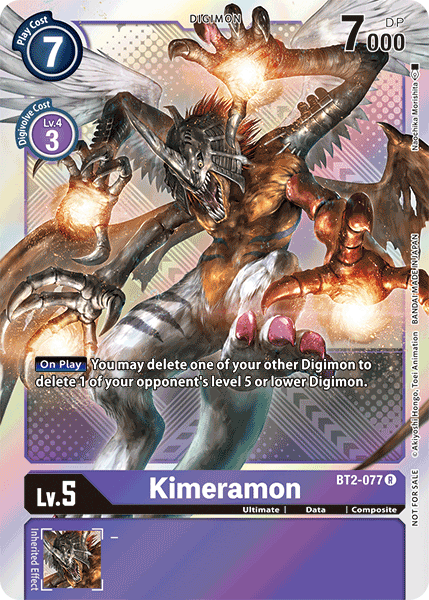 Digimon TCG Card BT2-077_P2 Kimeramon