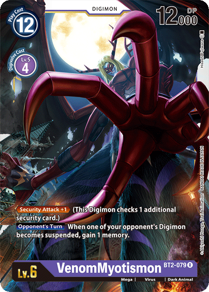 Digimon TCG Card 'BT2-079' 'VenomMyotismon'