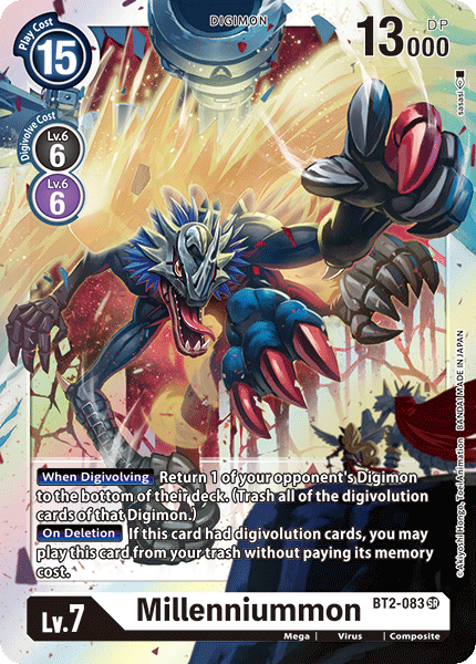 Digimon TCG Card BT2-083 Millenniummon