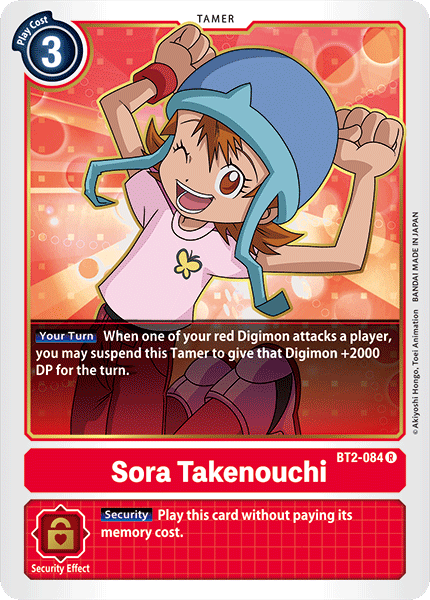 Digimon TCG Card BT2-084 Sora Takenouchi