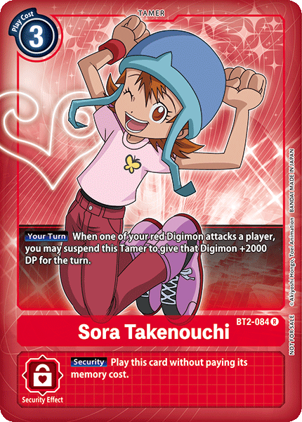 Digimon TCG Card BT2-084_P1 Sora Takenouchi