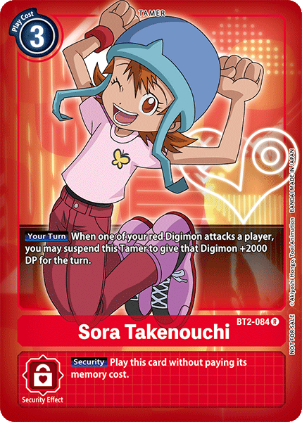 Digimon TCG Card BT2-084_P2 Sora Takenouchi