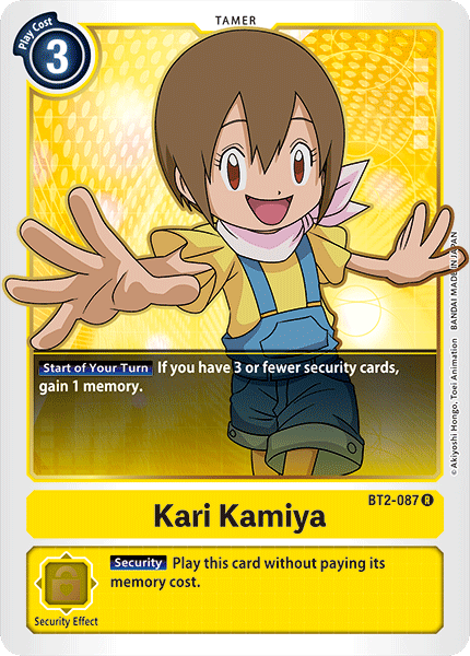 Digimon TCG Card 'BT2-087' 'Kari Kamiya'