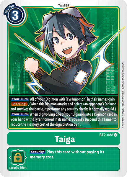 Digimon TCG Card BT2-088 Taiga