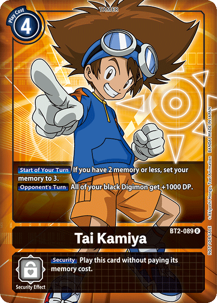 Digimon TCG Card BT2-089_P1 Tai Kamiya