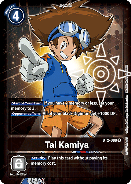 Digimon TCG Card 'BT2-089_P2' 'Tai Kamiya'