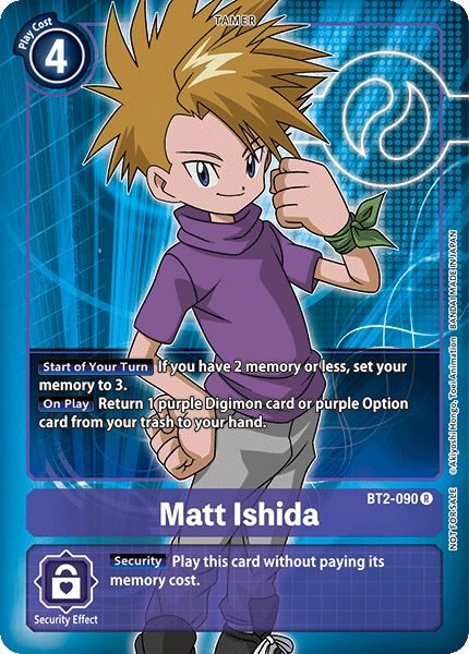 Digimon TCG Card BT2-090_P1 Matt Ishida