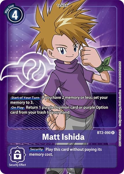 Digimon TCG Card 'BT2-090_P2' 'Matt Ishida'