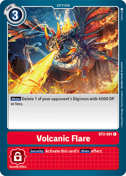 Digimon TCG Card BT2-091 Volcanic Flare