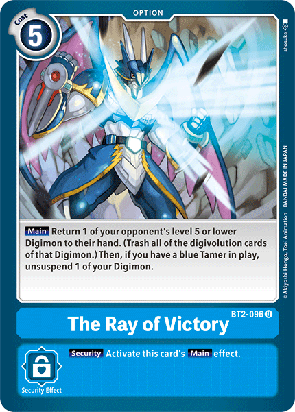 Digimon TCG Card BT2-096 The Ray of Victory