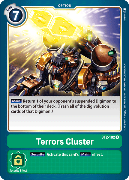 Digimon TCG Card BT2-102 Terrors Cluster