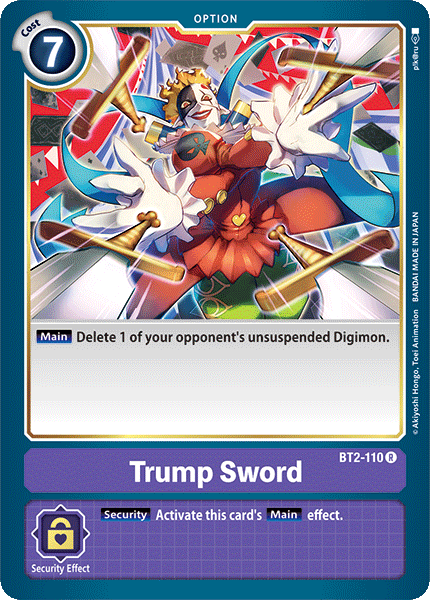 Digimon TCG Card BT2-110 Trump Sword