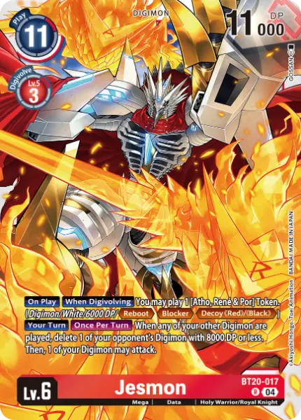 Digimon TCG Card 'BT20-017' 'Jesmon'