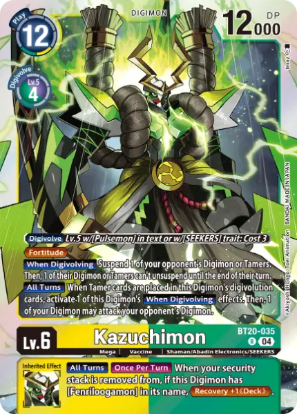 Digimon TCG Card 'BT20-035' 'Kazuchimon'