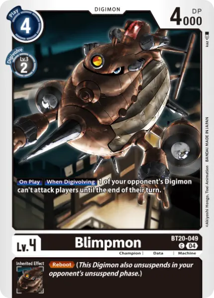 Digimon TCG Card 'BT20-049' 'Blimpmon'