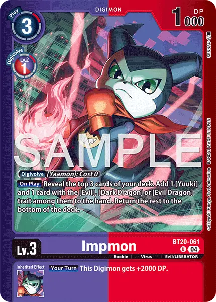 Digimon TCG Card BT20-061_P1 Impmon