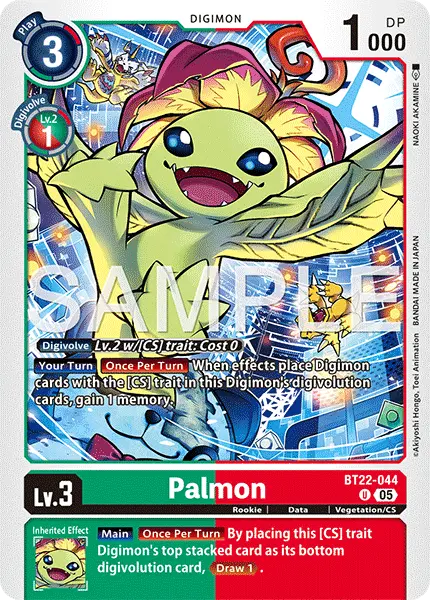 Digimon TCG Card 'BT22-044' 'Palmon'