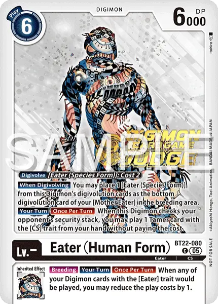 Digimon TCG Card BT22-080_P1 Eater (Human Form)