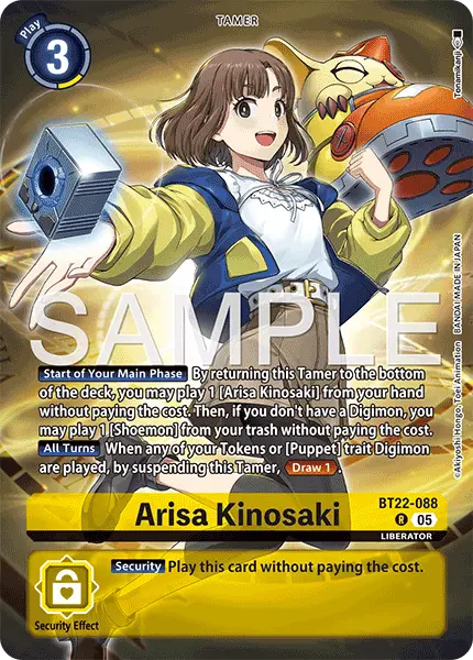 Digimon TCG Card BT22-088_P1 Arisa Kinosaki