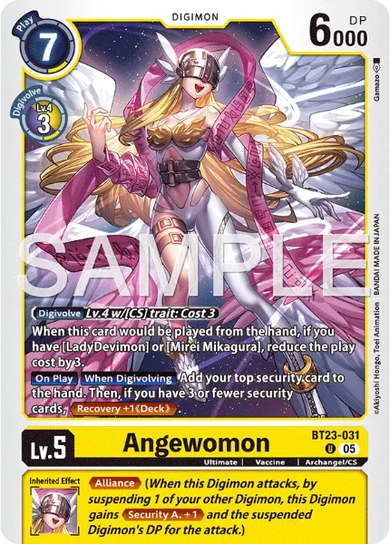 Digimon TCG Card 'BT23-031' 'Angewomon'
